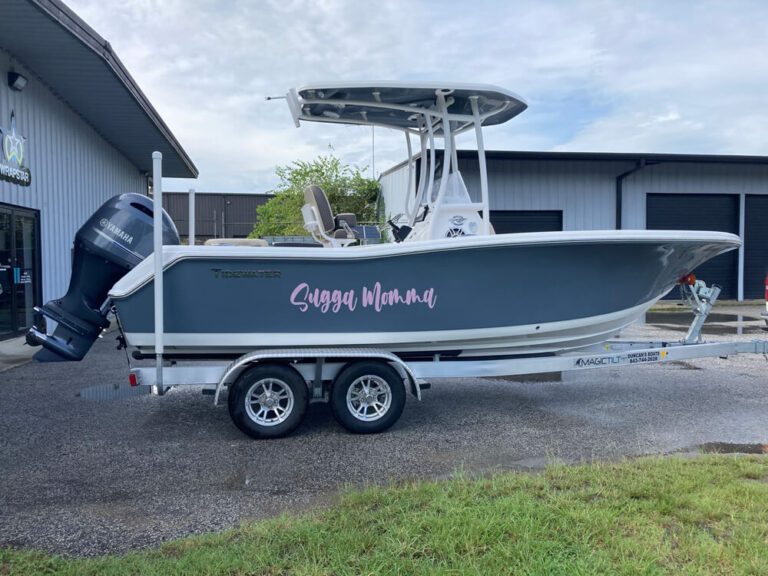 Precision installation of marine vinyl wrap for improved boat aesthetics