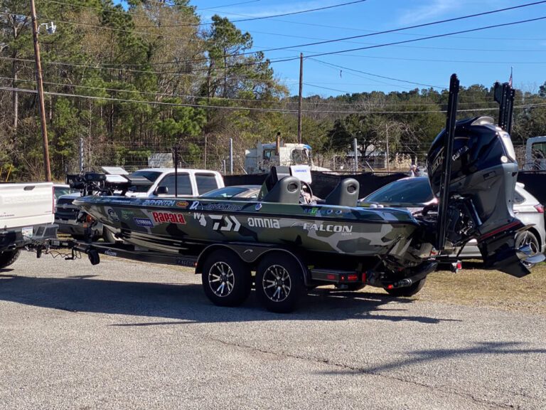 Boat graphic wrap designed to refresh appearance with clean modern styling