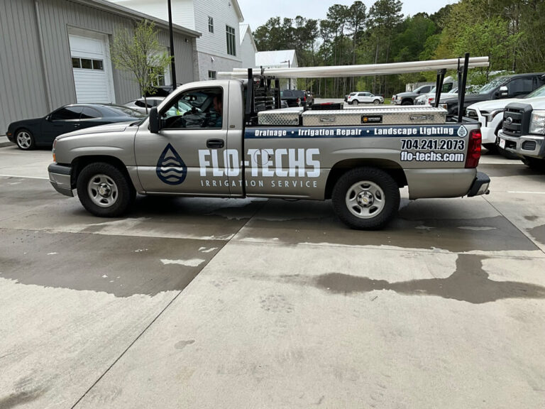 Vinyl logo elements applied to strengthen branding with sharp visual detail