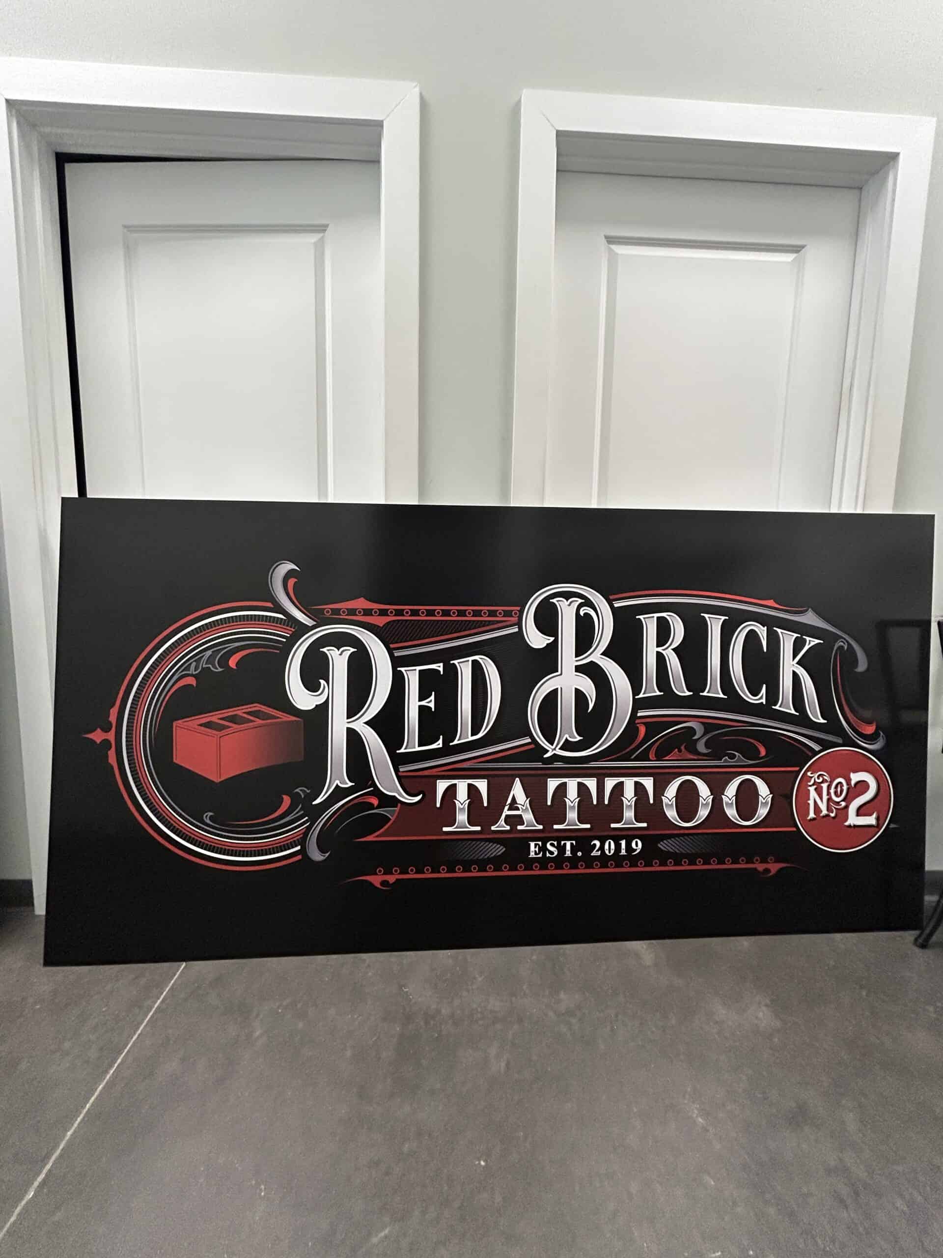Custom vehicle wrap for Red Brick Tattoo in Charleston.