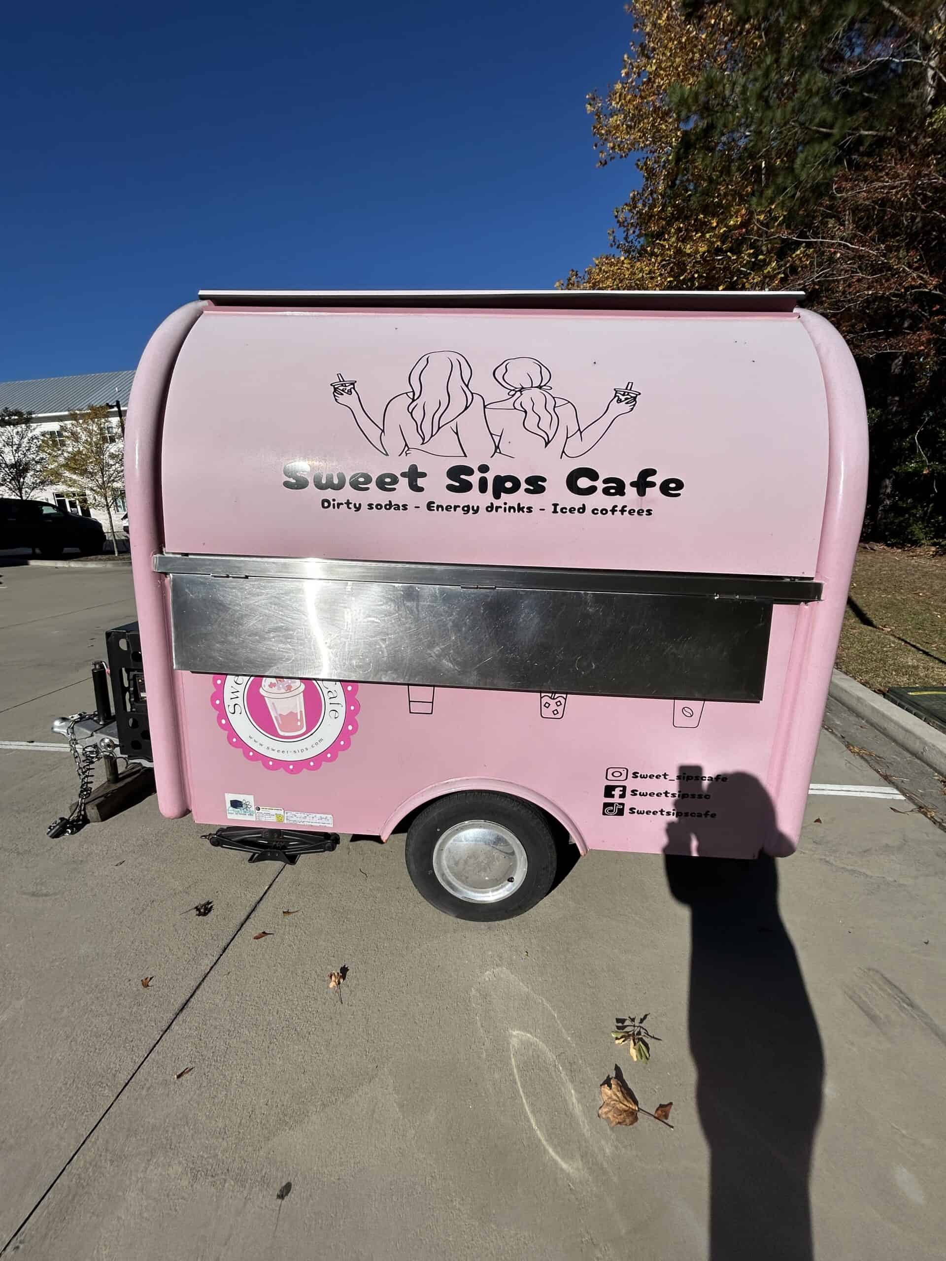 Food truck wrap for Sweet Sips Cafe in Charleston.