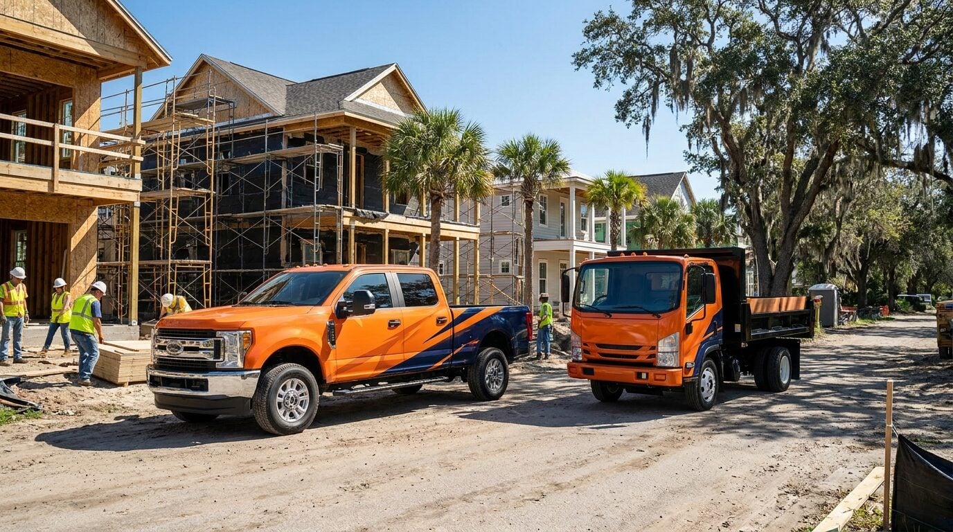 Construction Company Truck Wraps in Charleston